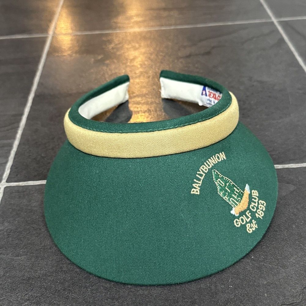 Ballybunion Golf Club Old Course Embroidered Green Hat Golf Sun Visor Vintage
